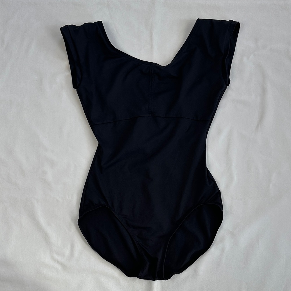 Gaynor Minden Cap Sleeve Leotard - Size Small - New Without Tags